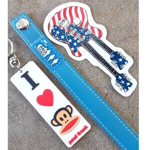 Y2k Paul Frank Vintage Sticker Keychain & Bracelet